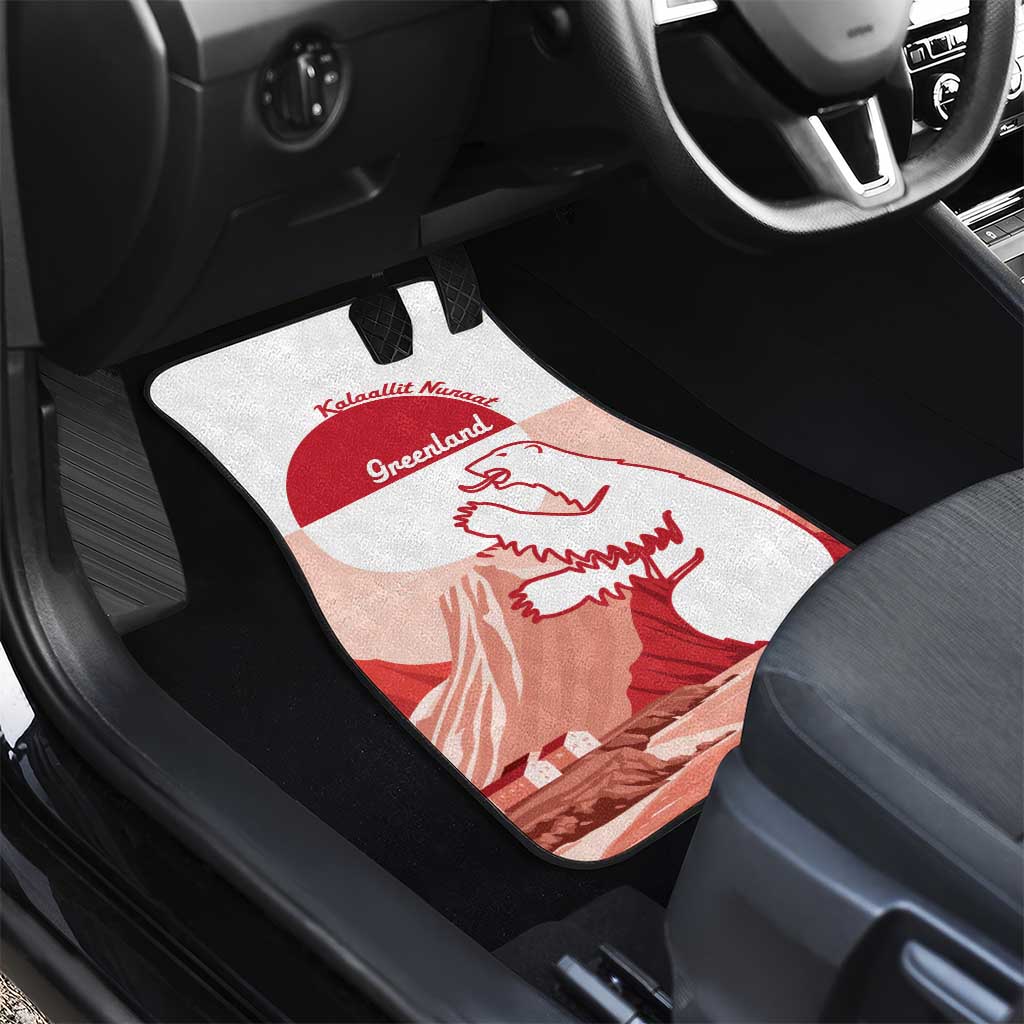 Kalaallit Nunaat Greenland Car Mats Coat Of Arms Flag Style