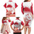 Kalaallit Nunaat Greenland Family Matching Long Sleeve Bodycon Dress and Hawaiian Shirt Coat Of Arms Flag Style