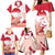 Kalaallit Nunaat Greenland Family Matching Mermaid Dress and Hawaiian Shirt Coat Of Arms Flag Style