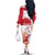 Kalaallit Nunaat Greenland Family Matching Off The Shoulder Long Sleeve Dress and Hawaiian Shirt Coat Of Arms Flag Style