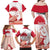 Kalaallit Nunaat Greenland Family Matching Off Shoulder Maxi Dress and Hawaiian Shirt Coat Of Arms Flag Style