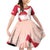 Kalaallit Nunaat Greenland Family Matching Off Shoulder Short Dress and Hawaiian Shirt Coat Of Arms Flag Style
