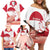 Kalaallit Nunaat Greenland Family Matching Off Shoulder Short Dress and Hawaiian Shirt Coat Of Arms Flag Style
