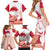 Kalaallit Nunaat Greenland Family Matching Short Sleeve Bodycon Dress and Hawaiian Shirt Coat Of Arms Flag Style