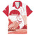 Kalaallit Nunaat Greenland Family Matching Short Sleeve Bodycon Dress and Hawaiian Shirt Coat Of Arms Flag Style
