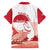 Kalaallit Nunaat Greenland Family Matching Short Sleeve Bodycon Dress and Hawaiian Shirt Coat Of Arms Flag Style
