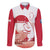Kalaallit Nunaat Greenland Family Matching Tank Maxi Dress and Hawaiian Shirt Coat Of Arms Flag Style