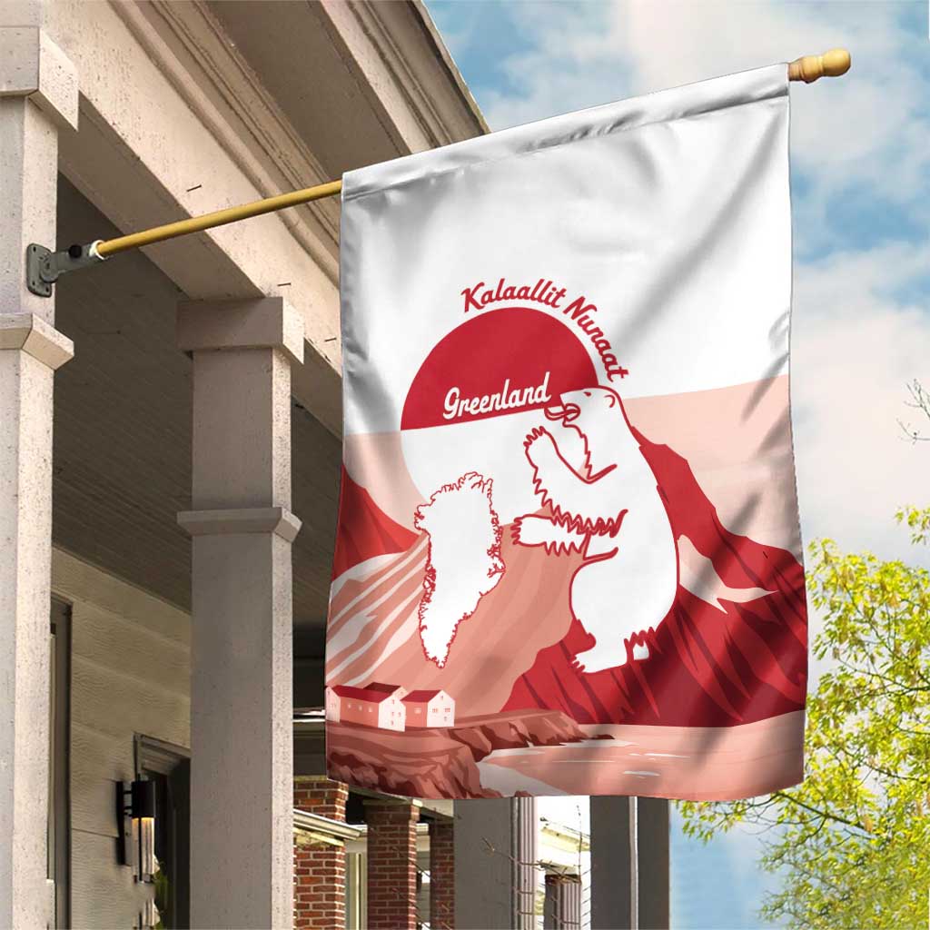 Kalaallit Nunaat Greenland Garden Flag Coat Of Arms Flag Style