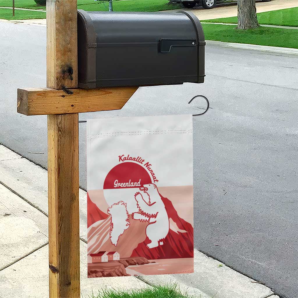 Kalaallit Nunaat Greenland Garden Flag Coat Of Arms Flag Style