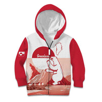Kalaallit Nunaat Greenland Kid Hoodie Coat Of Arms Flag Style