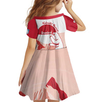 Kalaallit Nunaat Greenland Kid Short Sleeve Dress Coat Of Arms Flag Style