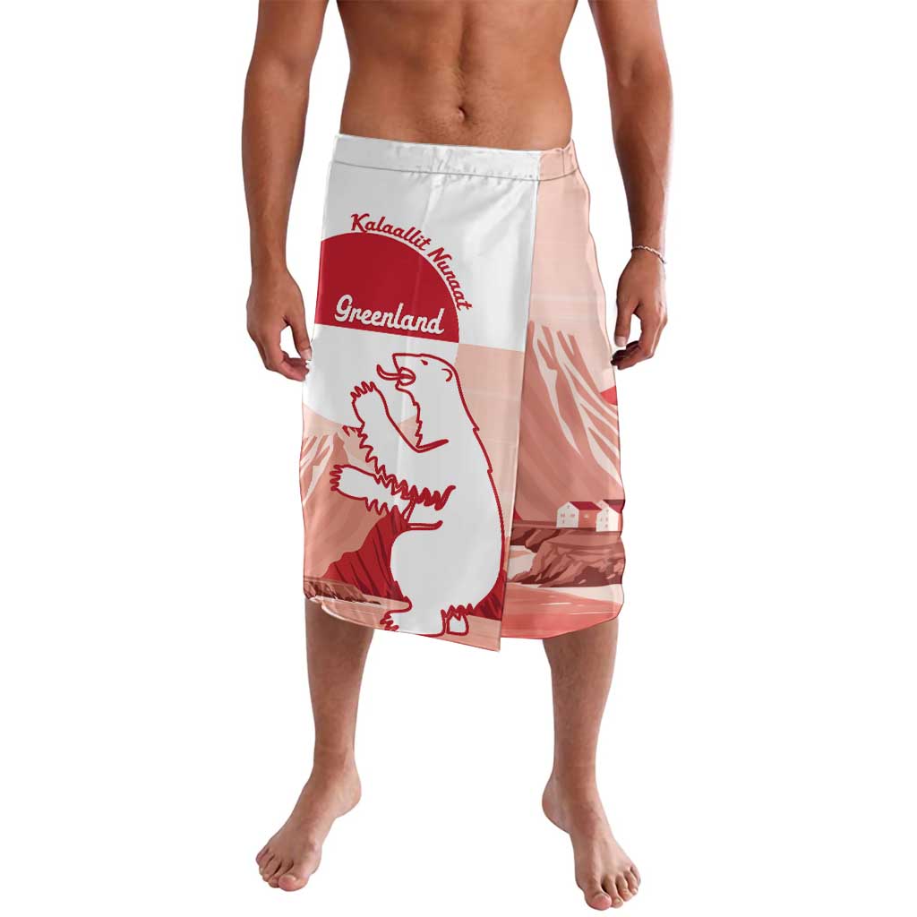 Kalaallit Nunaat Greenland Lavalava Coat Of Arms Flag Style