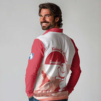 Kalaallit Nunaat Greenland Long Sleeve Polo Shirt Coat Of Arms Flag Style