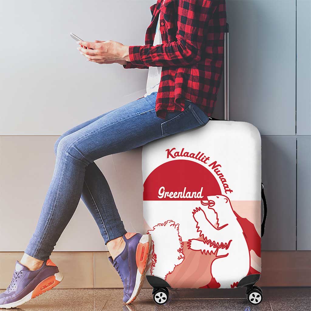 Kalaallit Nunaat Greenland Luggage Cover Coat Of Arms Flag Style