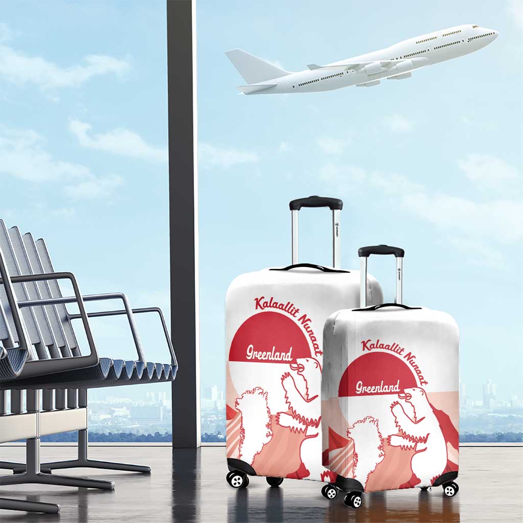 Kalaallit Nunaat Greenland Luggage Cover Coat Of Arms Flag Style
