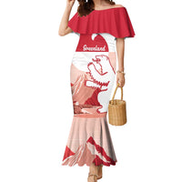 Kalaallit Nunaat Greenland Mermaid Dress Coat Of Arms Flag Style