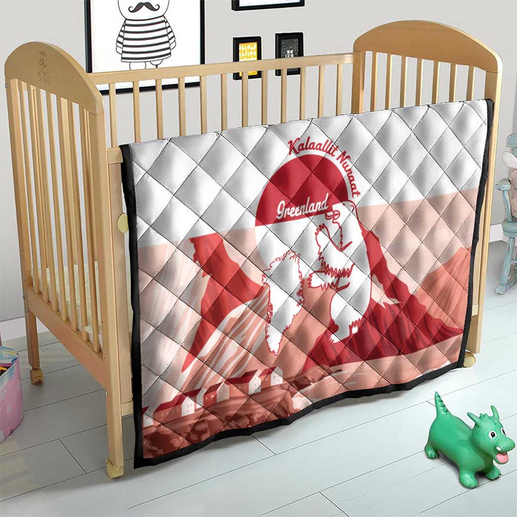 Kalaallit Nunaat Greenland Quilt Coat Of Arms Flag Style