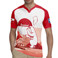 Kalaallit Nunaat Greenland Rugby Jersey Coat Of Arms Flag Style