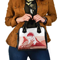 Kalaallit Nunaat Greenland Shoulder Handbag Coat Of Arms Flag Style