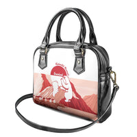 Kalaallit Nunaat Greenland Shoulder Handbag Coat Of Arms Flag Style