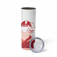 Kalaallit Nunaat Greenland Skinny Tumbler Coat Of Arms Flag Style