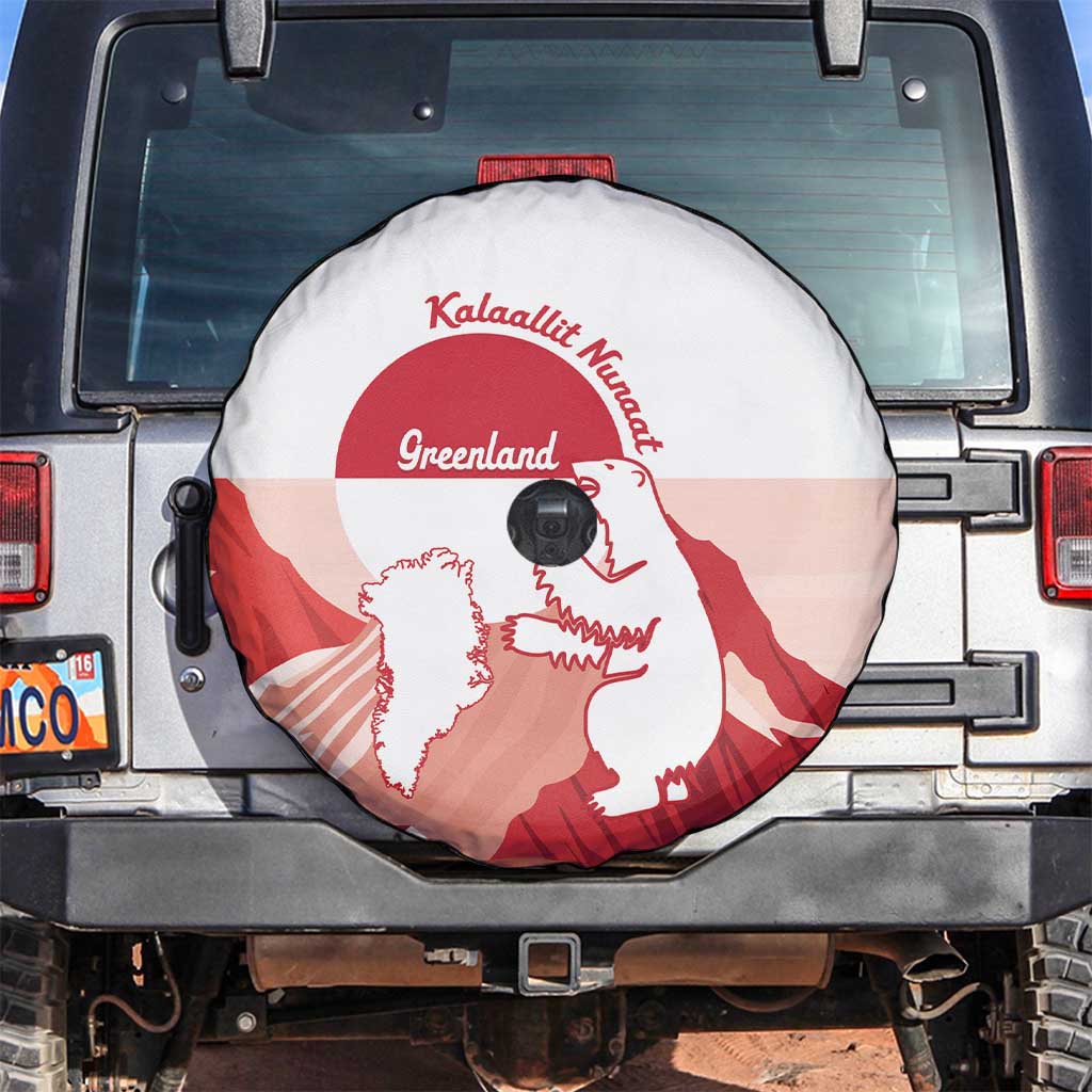 Kalaallit Nunaat Greenland Spare Tire Cover Coat Of Arms Flag Style