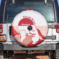 Kalaallit Nunaat Greenland Spare Tire Cover Coat Of Arms Flag Style