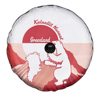 Kalaallit Nunaat Greenland Spare Tire Cover Coat Of Arms Flag Style