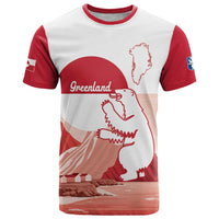 Kalaallit Nunaat Greenland T Shirt Coat Of Arms Flag Style