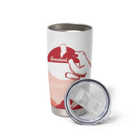 Kalaallit Nunaat Greenland Tumbler Cup Coat Of Arms Flag Style