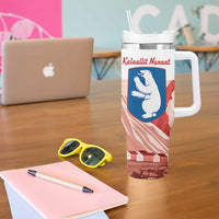 Kalaallit Nunaat Greenland Tumbler With Handle Coat Of Arms Flag Style