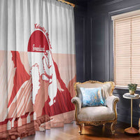 Kalaallit Nunaat Greenland Window Curtain Coat Of Arms Flag Style