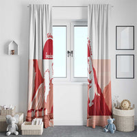 Kalaallit Nunaat Greenland Window Curtain Coat Of Arms Flag Style