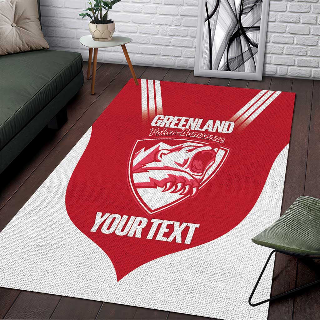 Custom Greenland Football Area Rug Come On Polar-Bamserne
