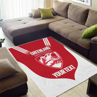 Custom Greenland Football Area Rug Come On Polar-Bamserne