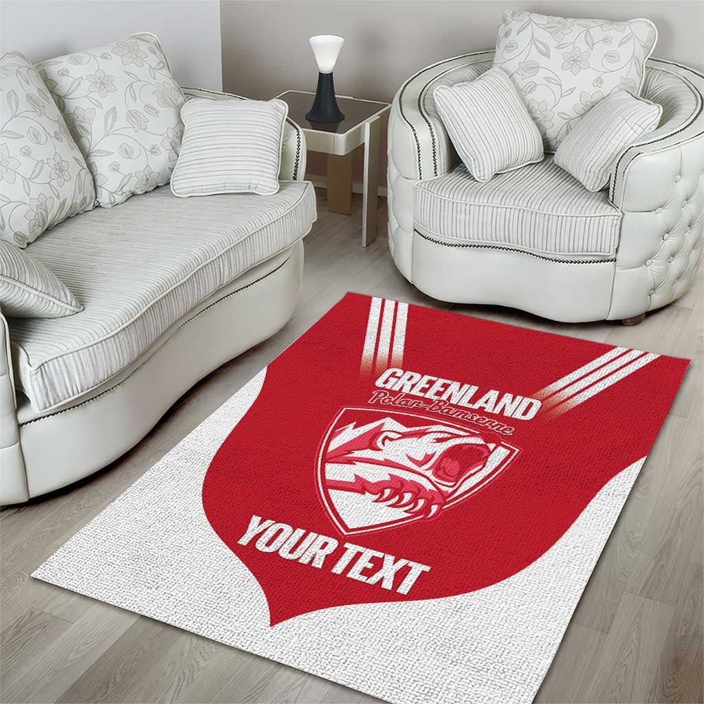 Custom Greenland Football Area Rug Come On Polar-Bamserne