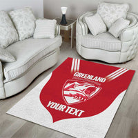 Custom Greenland Football Area Rug Come On Polar-Bamserne
