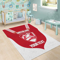 Custom Greenland Football Area Rug Come On Polar-Bamserne