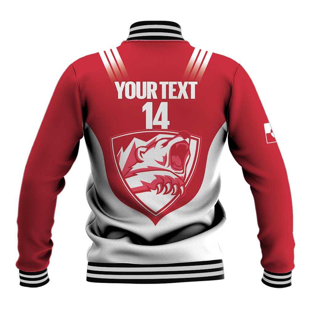 Custom Greenland Football Baseball Jacket Come On Polar-Bamserne