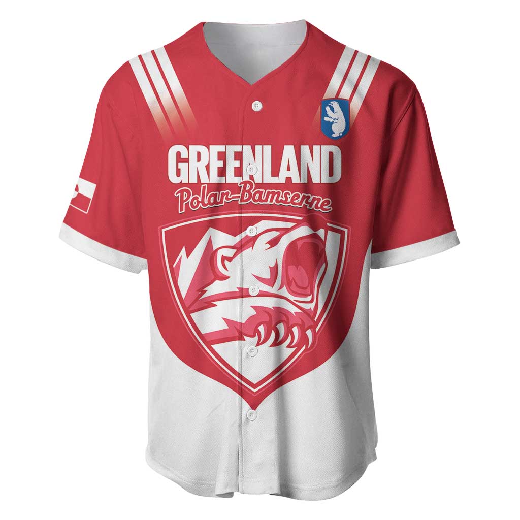 Custom Greenland Football Baseball Jersey Come On Polar-Bamserne