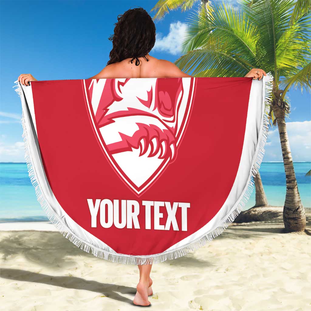 Custom Greenland Football Beach Blanket Come On Polar-Bamserne