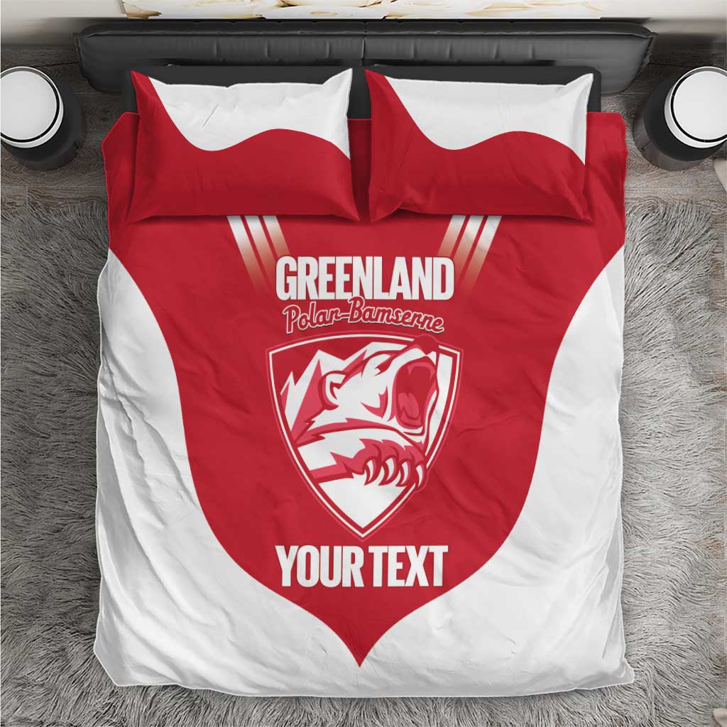 Custom Greenland Football Bedding Set Come On Polar-Bamserne