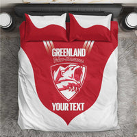 Custom Greenland Football Bedding Set Come On Polar-Bamserne