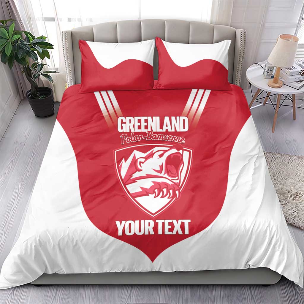 Custom Greenland Football Bedding Set Come On Polar-Bamserne