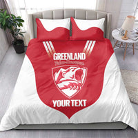 Custom Greenland Football Bedding Set Come On Polar-Bamserne