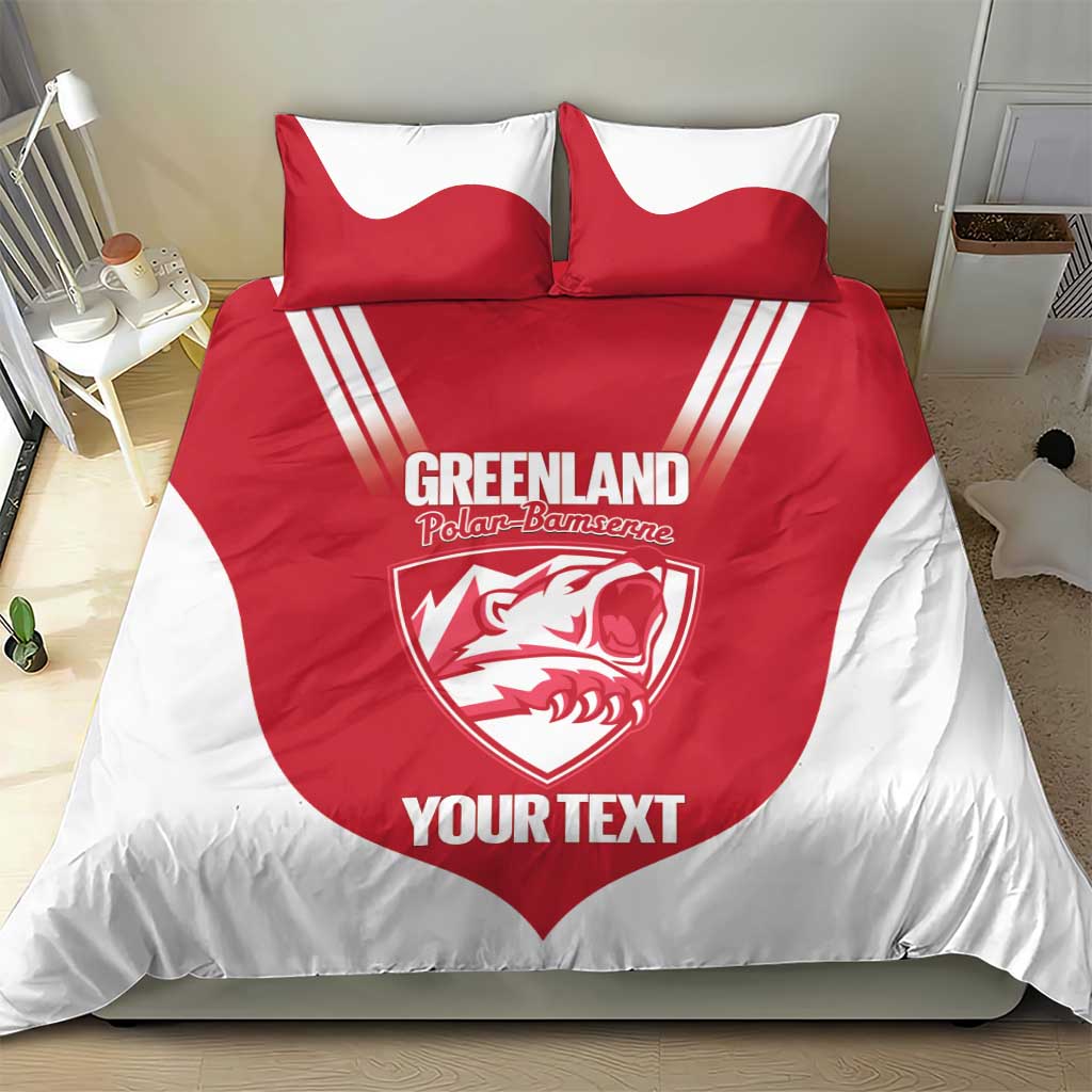 Custom Greenland Football Bedding Set Come On Polar-Bamserne