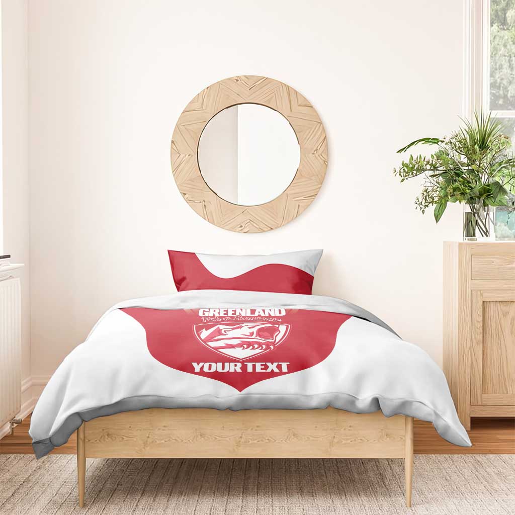 Custom Greenland Football Bedding Set Come On Polar-Bamserne
