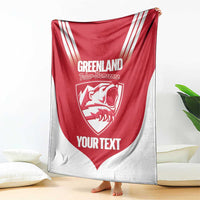 Custom Greenland Football Blanket Come On Polar-Bamserne