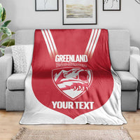 Custom Greenland Football Blanket Come On Polar-Bamserne