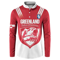 Custom Greenland Football Button Sweatshirt Come On Polar-Bamserne